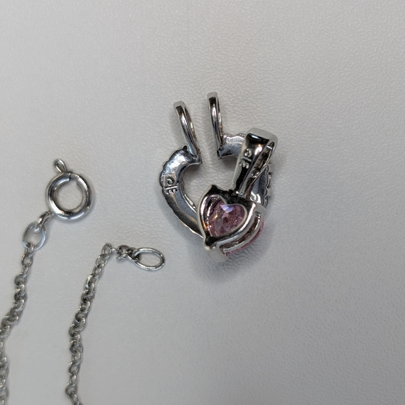 Danbury Mint Interchangeable 9pc CZ Heart Necklace - Picture 5 of 10